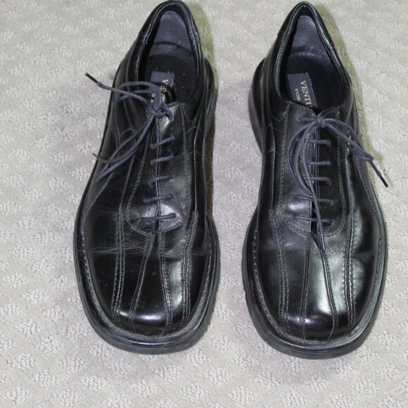 Venturini for Men Size 10M Chivas Black Lace Up Dress Loafers - Picture 2 of 6